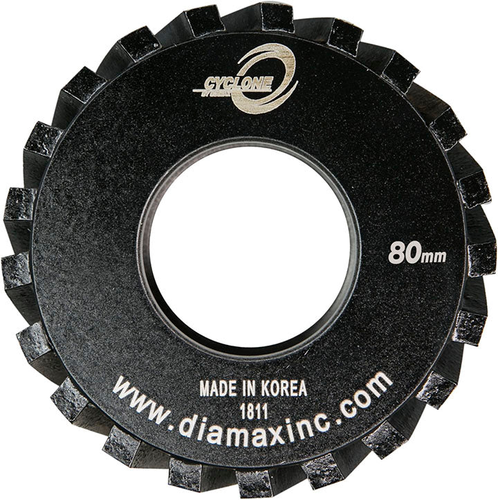 Diamax-CNC Z-Wheel x 35mm bore, 80mm O.D x 45mm High x 21 Seg 2