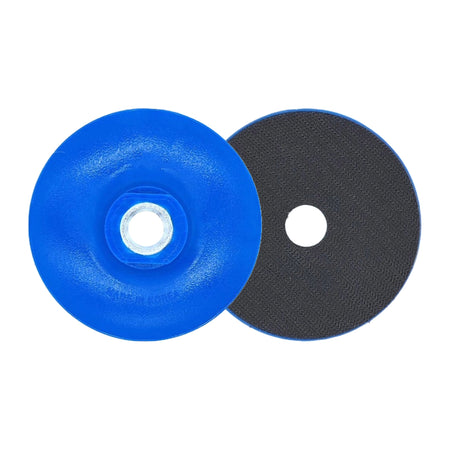 aluminum hook‑and‑loop back‑up blue pad