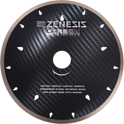 Zenesis Carbon Bridge Saw Blade-Wet Only Geode-Diameter 12"