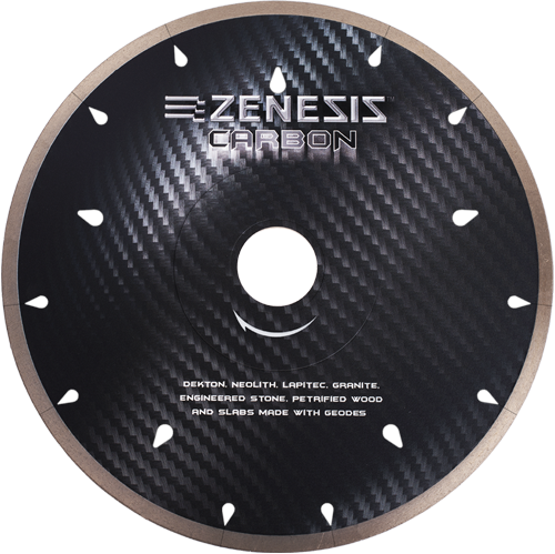 Zenesis Carbon Bridge Saw Blade-Wet Only Geode-Diameter 12"