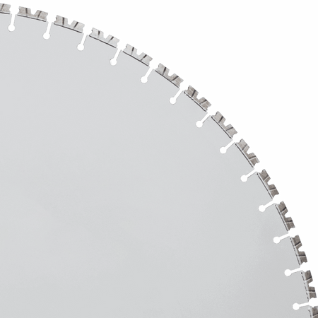 Zenesis diamond quarry saw blade, 24-inch to 60-inch, with rugged cutting surface for quarry and heavy-duty stone cutting.